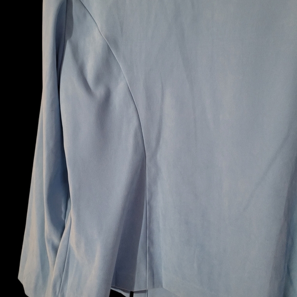 Sag Harbor Sz 18 Light Blue Button Front Lined Blazer - Picture 7 of 8